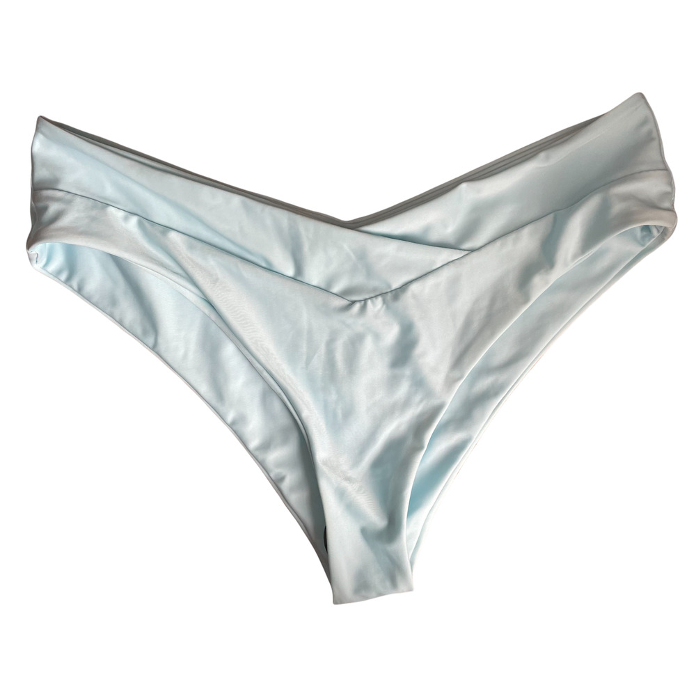 SHEIN Baby Blue V Swim Bottoms XL NWT